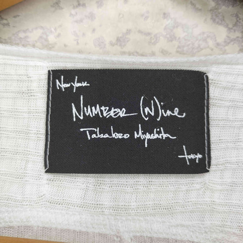N NUMBER ヘンリーネックカットソー メンズ