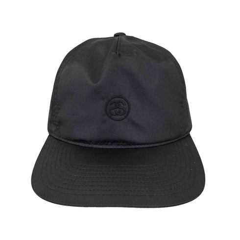 ステューシー Stussy SSリンク ロゴ刺繍 サテン スナップバック キャップ メンズ ONE SIZE