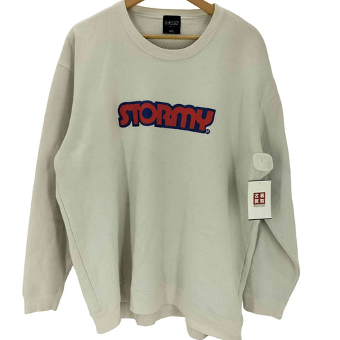 ストーミー STORMY 00S ロゴ プリント ヘビーウェイト スウェット トレーナー Y2K SK8 メンズ JPN:XXL