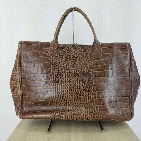 ロンシャン LONGCHAMP クロコ型押し トートバッグ レディース