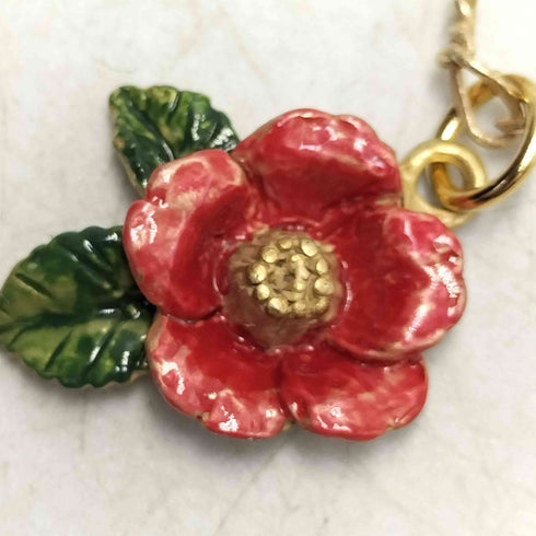 Palnart Poc 花 モチーフ ゴールドネックレス レディース