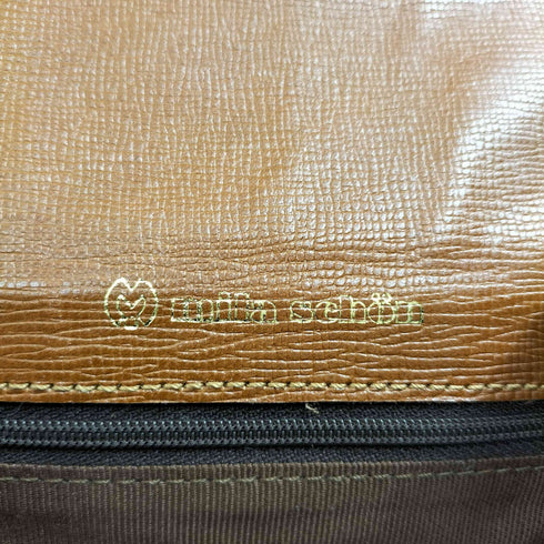 ミラショーン mila schon バックルデザイン レザー ショルダーバッグ レディース