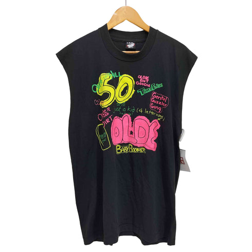 90S USA製 OVER THE HILL 50 ノースリーブ Tシャツ メンズ JPN:XL