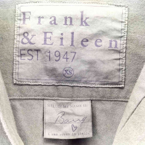 フランクアンドアイリーン Frank&Eileen USA製 BARRY フランネル スキッパーシャツ レディース import:XS