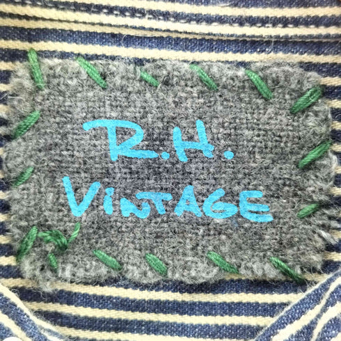 ロンハーマンヴィンテージ R.H.VINTAGE ヒッコリーストライプダブルポケットシャツ レディース import:S
