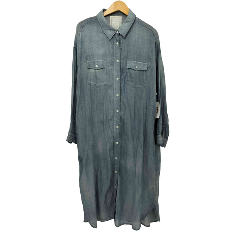 ビアズリー BEARDSLEY 2WAYシフォンデニムシャツワンピース レディース