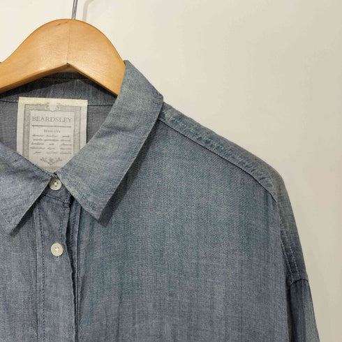 ビアズリー BEARDSLEY 2WAYシフォンデニムシャツワンピース レディース