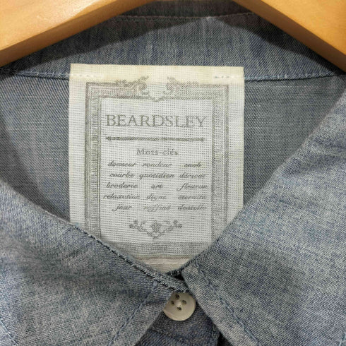 ビアズリー BEARDSLEY 2WAYシフォンデニムシャツワンピース レディース