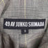 フォーティーナインアヴェニュージュンコシマダ 49AV.Junko Shimada デザイン ウールチェックジャケット レディース JPN:9号