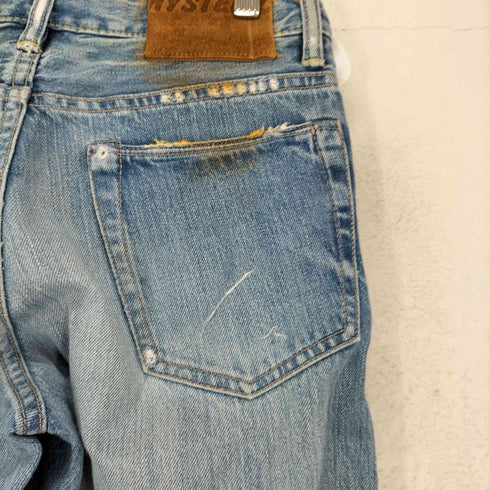 ヒステリックグラマー HYSTERIC GLAMOUR CPR加工デニム スリムストレートパンツ レディース M