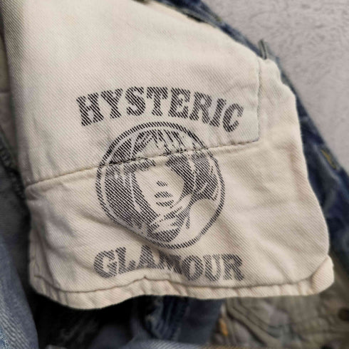 ヒステリックグラマー HYSTERIC GLAMOUR CPR加工デニム スリムストレートパンツ レディース M