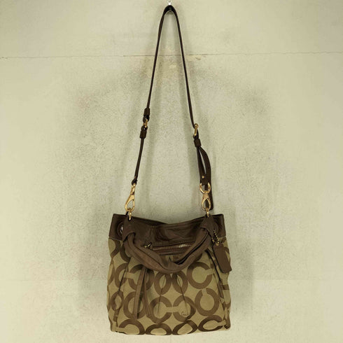 コーチ COACH シグネチャー 2way オプアート ショルダーバッグ signature 2way opart shoulder bag レディース