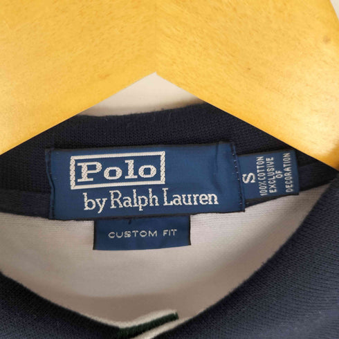 ポロバイラルフローレン Polo by RALPH LAUREN 90S COSTOM FIT エンブレム ビッグポニー刺繍 ナンバリング S/S 鹿の子 ポロシャツ メンズ import:S