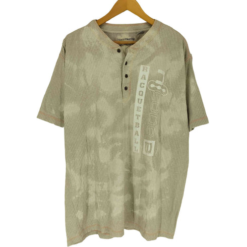 North West Blue 両面プリント S/S ヘンリーネックTシャツ メンズ JPN:L