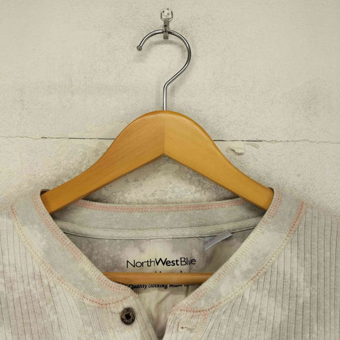 North West Blue 両面プリント S/S ヘンリーネックTシャツ メンズ JPN:L