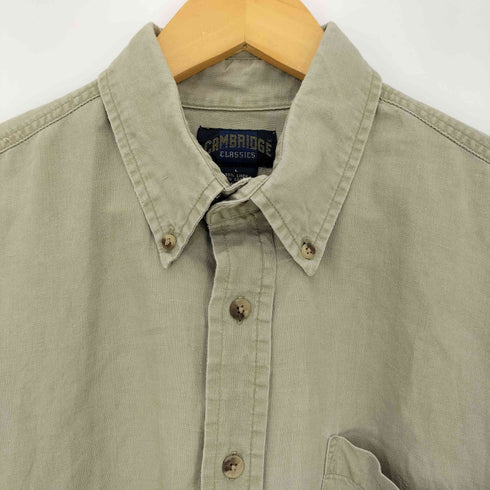 CAMBRIDGE 90s コットンリネン ボタンダウン シャツ メンズ JPN:L