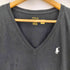 ポロラルフローレン POLO RALPH LAUREN 現行タグ ポニー刺繍 Vネック 半袖Tシャツ レディース import:M