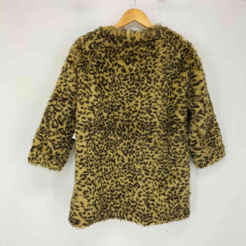 リシェグラマー Riche Glamour レオパードノーカラーコート レディース JPN:M
