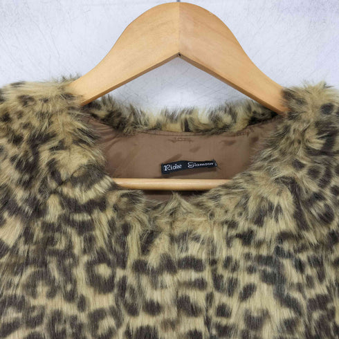 リシェグラマー Riche Glamour レオパードノーカラーコート レディース JPN:M