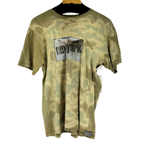 フロントプリント タイダイ クルーネックTシャツ メンズ