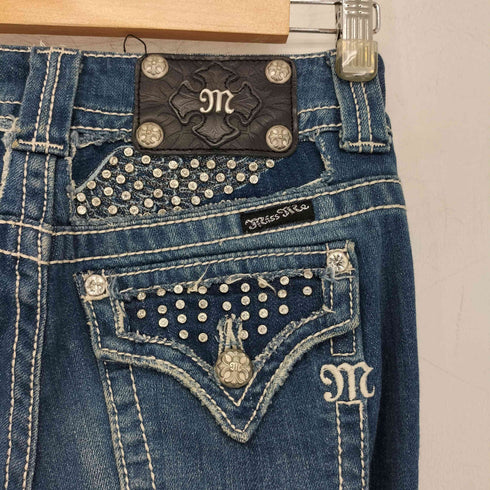 MISS ME クロスボタン デザインブーツカットデニムパンツ Y2K レディース US:25