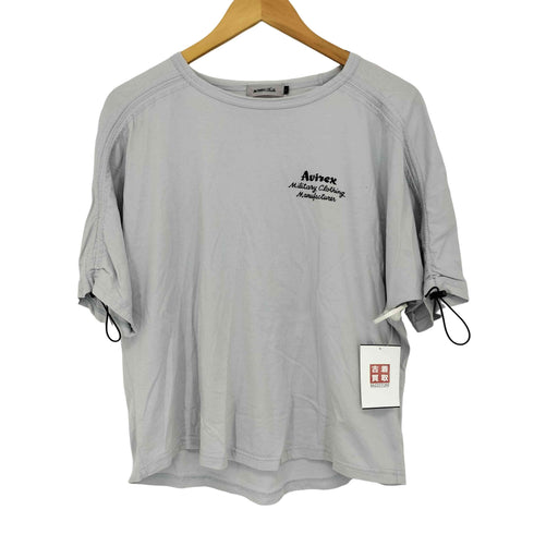 アヴィレックスベル AVIREX Belle バッグプリントドローコードスリーブ S/S Tシャツ レディース FREE