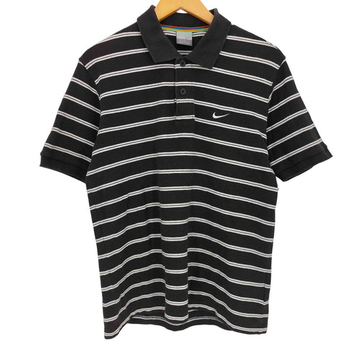 ナイキ NIKE 00s グレータグ ボーダー 半袖ポロシャツ メンズ import:M