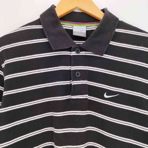 ナイキ NIKE 00s グレータグ ボーダー 半袖ポロシャツ メンズ import:M