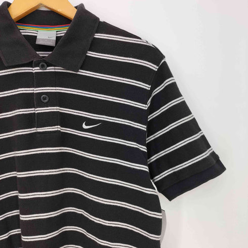 ナイキ NIKE 00s グレータグ ボーダー 半袖ポロシャツ メンズ import:M