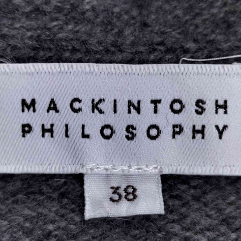マッキントッシュフィロソフィー MACKINTOSH PHILOSOPHY 切替し ウール フーディ ニットパーカー レディース EUR:38