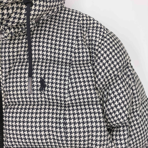 ポロラルフローレン POLO RALPH LAUREN スモールポニー刺繍 千鳥格子 2WAY ダウンジャケット レディース import:XS