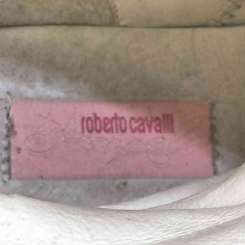 ロベルトカヴァリ roberto cavalli デニム プリント ロングブーツ レディース 35
