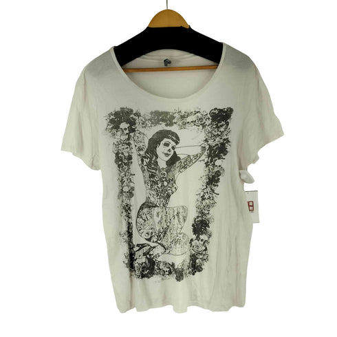 エイチアンドエム H&M スカルデザイン S/S グラフィックTシャツ メンズ import:M