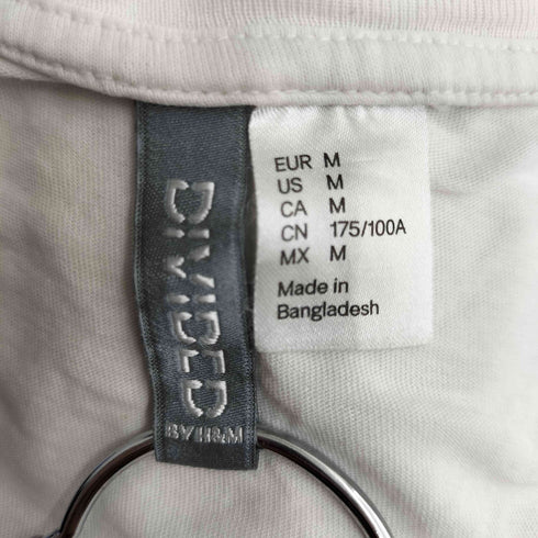 エイチアンドエム H&M スカルデザイン S/S グラフィックTシャツ メンズ import:M