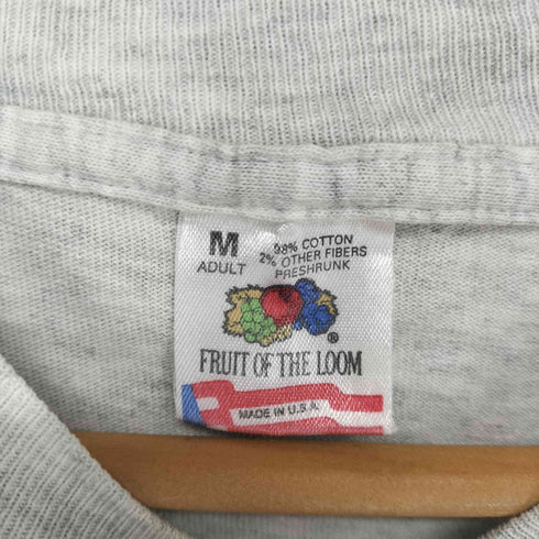 フルーツオブザルーム FRUIT OF THE LOOM 90S 袖裾シングル USA製 半袖Tシャツ カットソー メンズ M