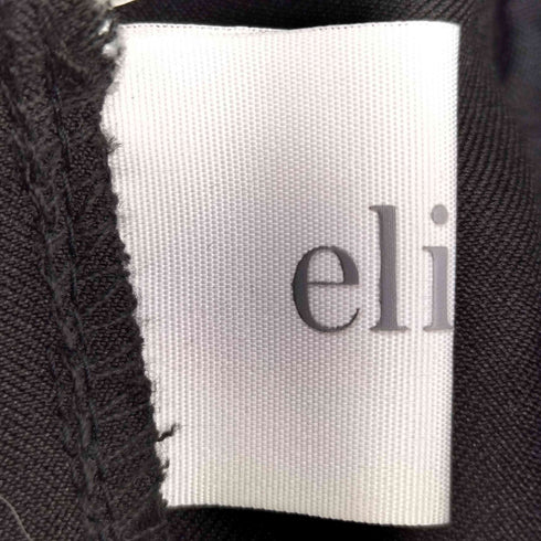 eliuu フロッキードット太ベルトワイドパンツサロペ レディース M