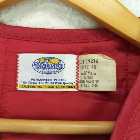 RIVERSIDE USA製 企業ロゴワッペン ワークベスト メンズ US:40