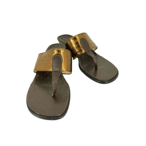 Les Chaussures MIHAMA ブラウンサンダル レディース JPN:L