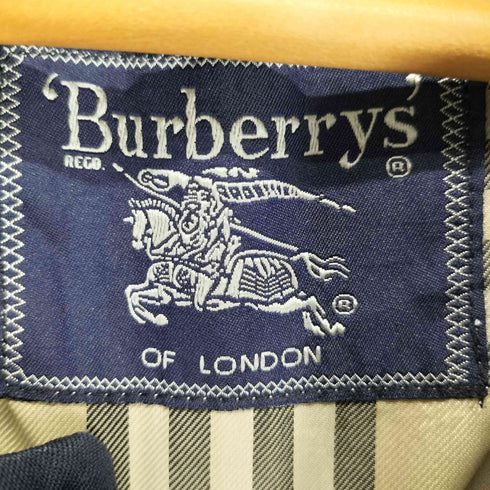 バーバリーズ BURBERRYS 裏地ノヴァチェック 比翼ステンカラーコート メンズ