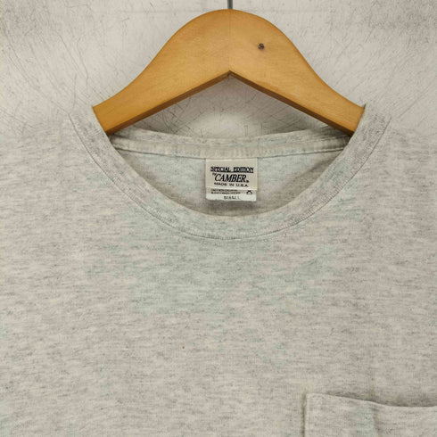 キャンバー CAMBER USA製 ヘビーウェイト ポケット付き クルーネック Tシャツ メンズ import:S