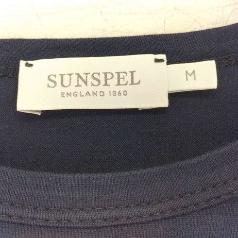 サンスペル Sunspel 英国製 クルーネック S/S Tシャツ メンズ import:M