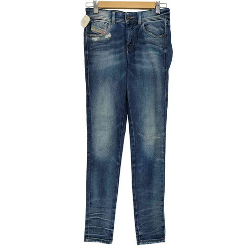 ディーゼル DIESEL 2017 SLANDY ダメージ スキニー デニムパンツ レディース US:25