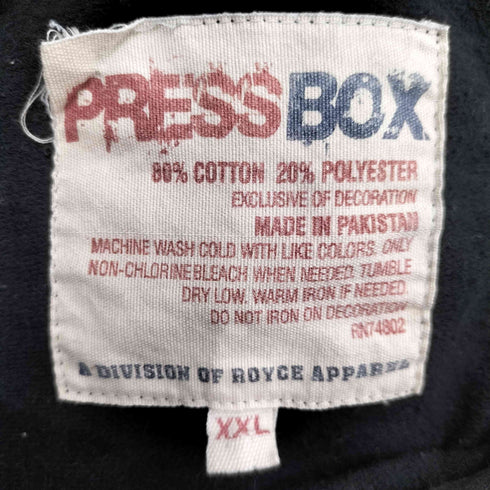 press box ワッペンデザイン プルオーバーパーカー メンズ import:XXL