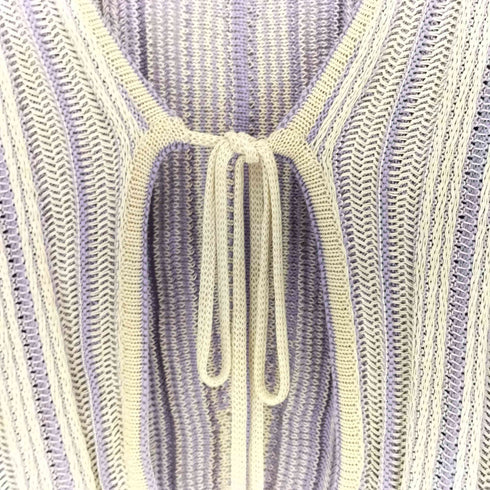 マメクロゴウチ Mame Kurogouchi Drop Jacquard Knitted Cardigan レディース 2