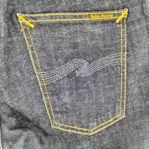 ヌーディージーンズ Nudie Jeans ステッチデザイン ストレートデニムパンツ レディース W30 L32