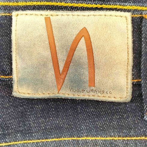 ヌーディージーンズ Nudie Jeans ステッチデザイン ストレートデニムパンツ レディース W30 L32