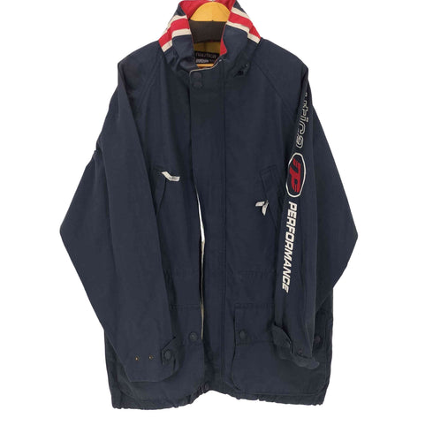 ノーティカ NAUTICA 袖ロゴ 裏地メッシュ ジップアップジャケット メンズ JPN:XL