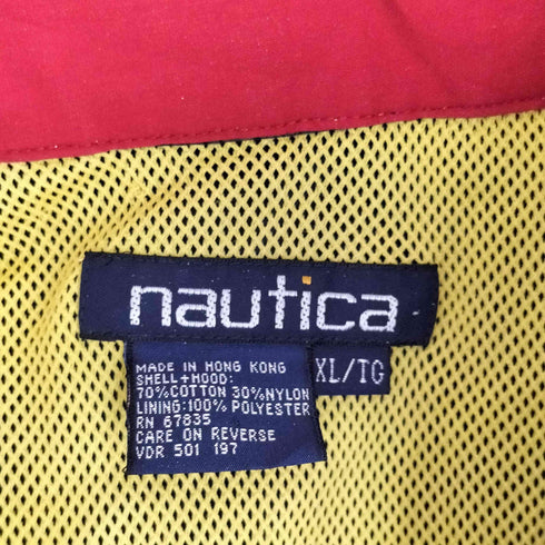 ノーティカ NAUTICA 袖ロゴ 裏地メッシュ ジップアップジャケット メンズ JPN:XL