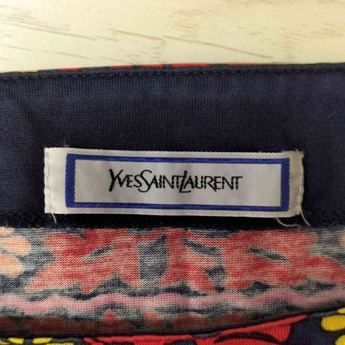 イヴサンローラン Yves Saint Laurent 総柄 S/S ブラウス レディース import:M