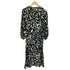 ザラ ZARA TOPSTITCHED PRINTED DRESS トップステッチ プリントワンピース レディース import:S